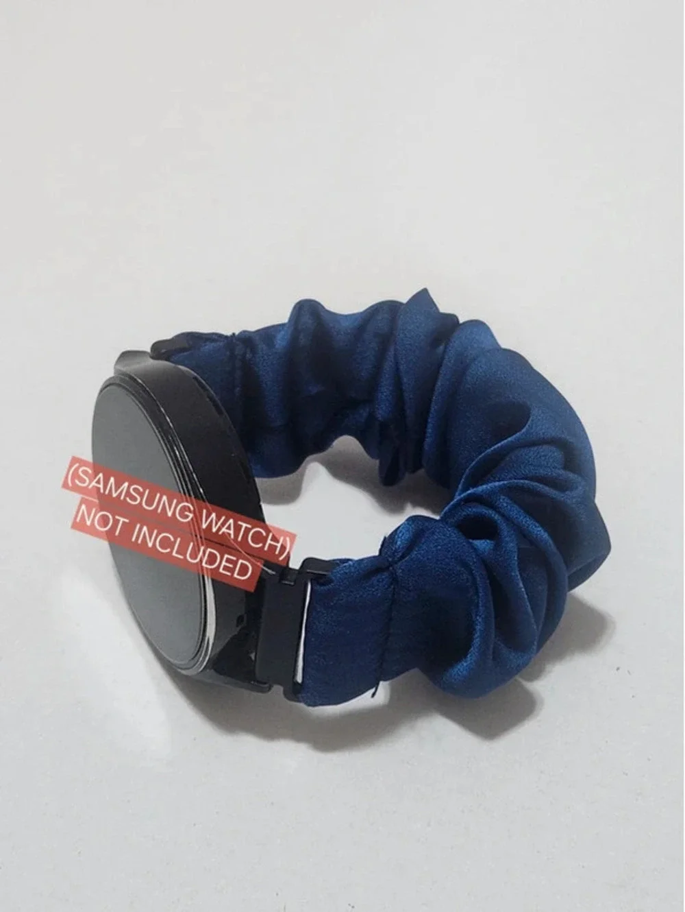Scrunchies Watch Band for 20mm Compatible with Samsung7, 6, 5, 4  Color:NavyBlue